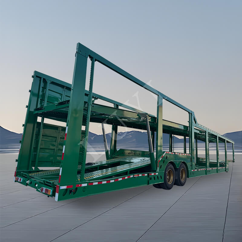 2-akselinen ajoneuvon kuljetusperävaunu, autonkuljetuspuoliperävaunu