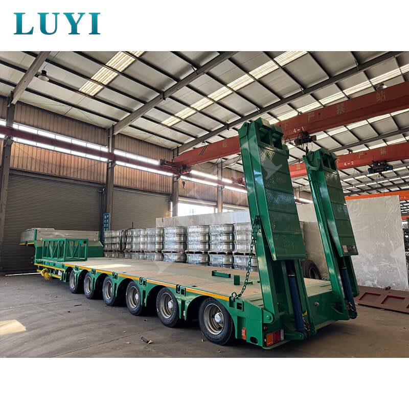 Räätälöidyt mukautusvaatimukset: Luyi 6-akselinen matalasänkypuoliperävaunu onnistuneesti toimitettu Etiopiaan