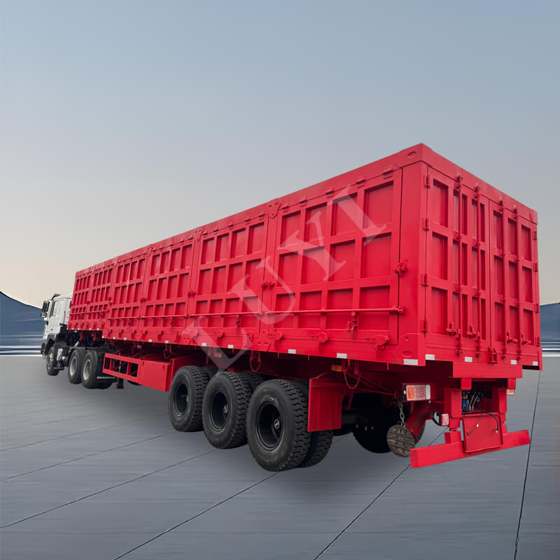 3-akselinen 60-80 tonnin kippiperäinen puoliperävaunu