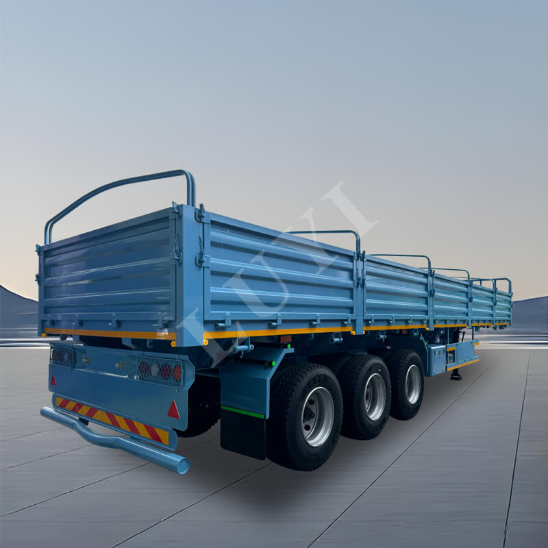 3-akselinen 60 tonnin kuivaa irtolastia tukeva puoliperävaunu