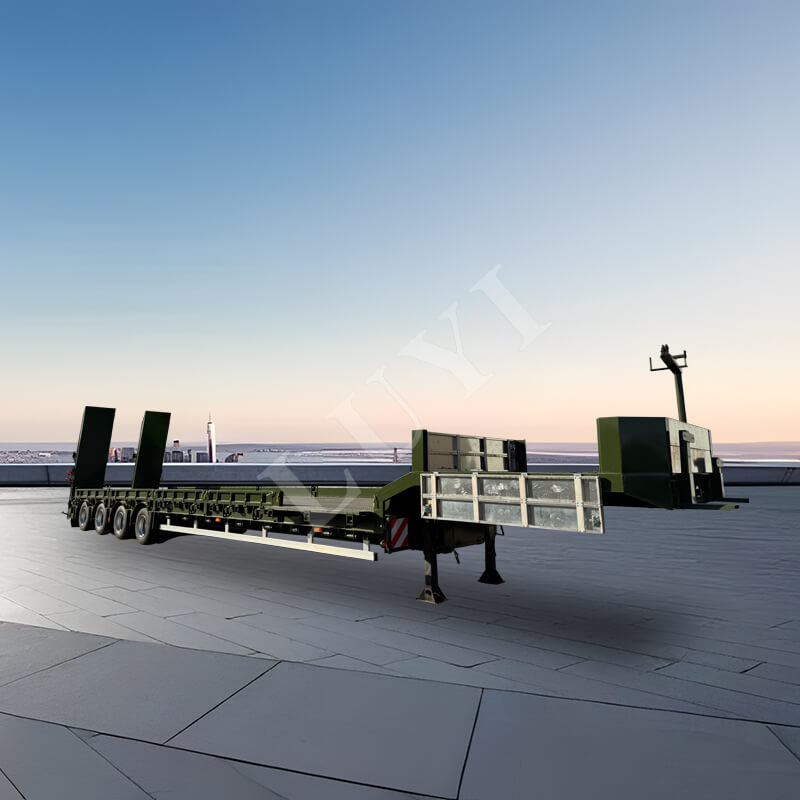 4-akselinen 60-tonninen hanhenkaulapuoliperävaunu