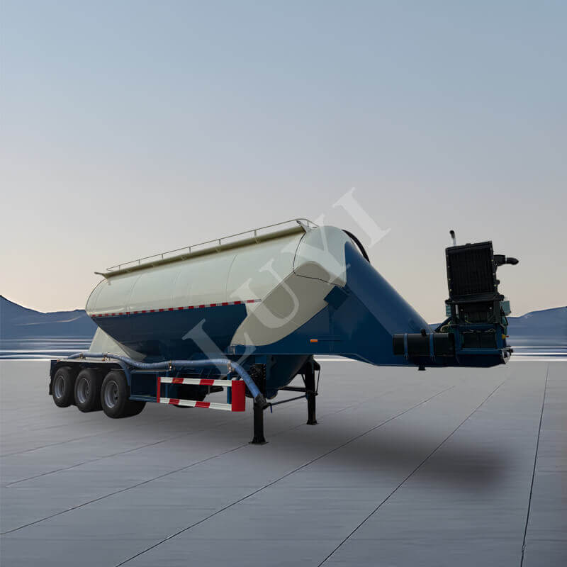 48-kuutioinen V-tyyppinen sementtimassakuljetussäiliön puoliperävaunu