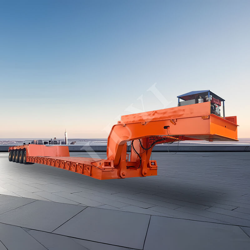 5-akselinen irrotettava hanhenkaulapuoliperävaunu