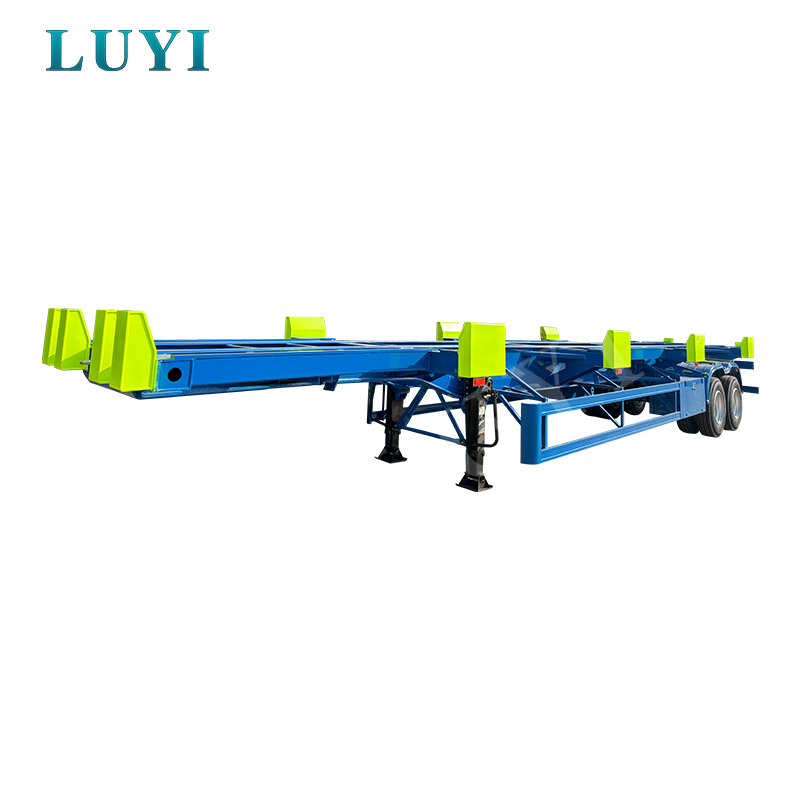 60 tonnin Dock Container Transport Skeletal Puoliperävaunu