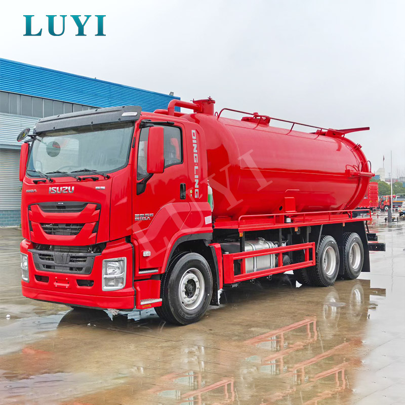 ISUZU GIGA 6×4 20CBM jäteveden imuauto kunnalliseen sanitaatioon ja lietteen kuljetukseen
