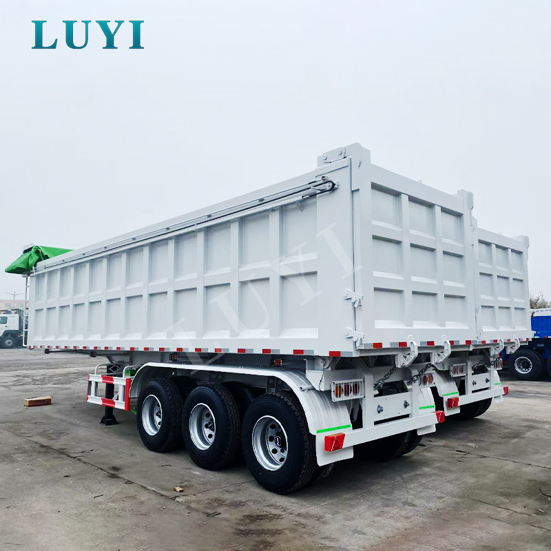 LUYI 3-akselinen 80-100 tonnin takakippipuoliperävaunu